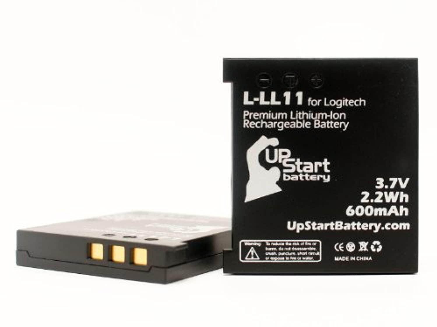 2x pack - l-ll11 battery for logitech g7, mx revolution, mx air mouse (600mah, 3.7v, lithium-ion)