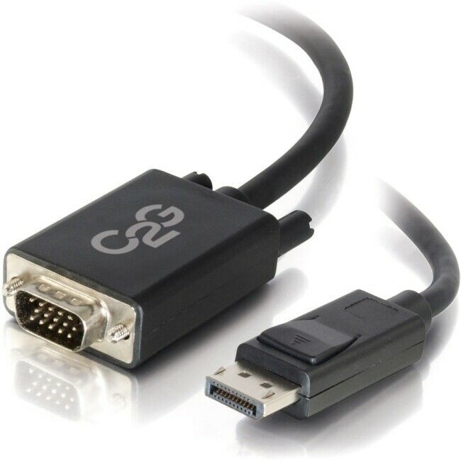 C2G 54332 6FT DISPLAYPORT&TRADE; MALE TO VGA MALE ACTIVE ADAPTER CABLE - BLAC...