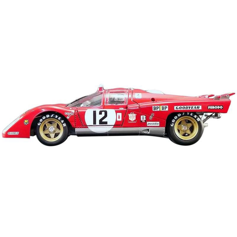 Ferrari 512M #12 3rd Place 24 Hours of Le Mans (1971) "Masterpiece Collection" Ltd Ed 624 pcs 1/18 Diecast Model by GMP for ACME