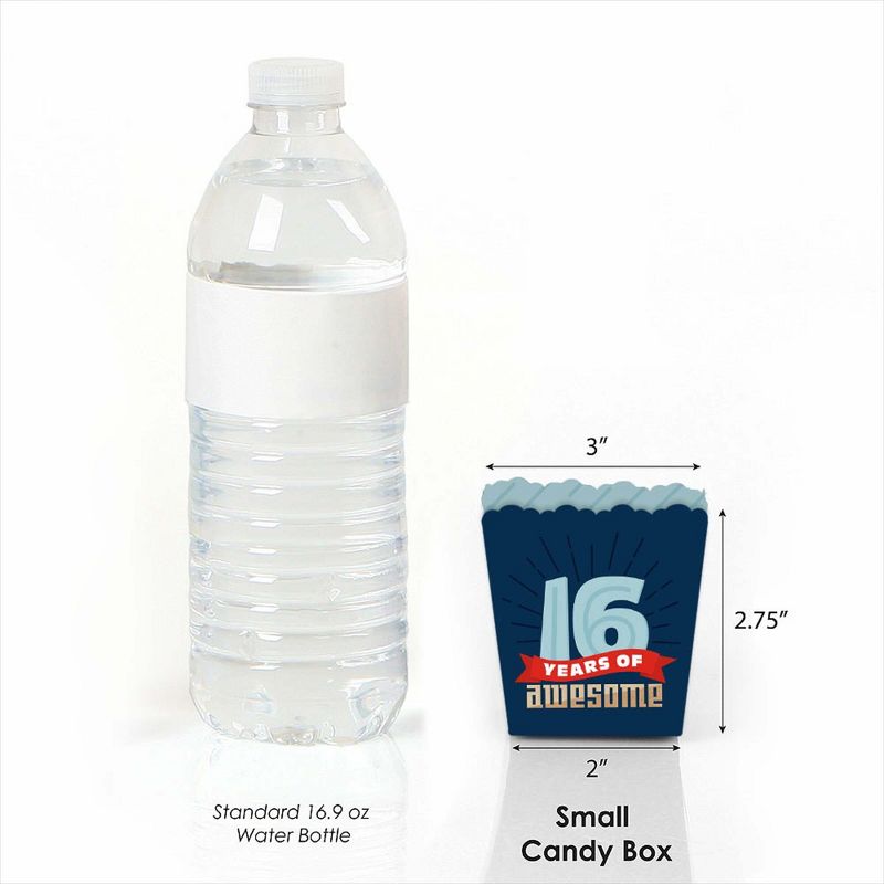 Big Dot of Happiness Pizza Party Time - Square Favor Gift Boxes - Baby Shower or Birthday Party Bow Boxes - Set of 12