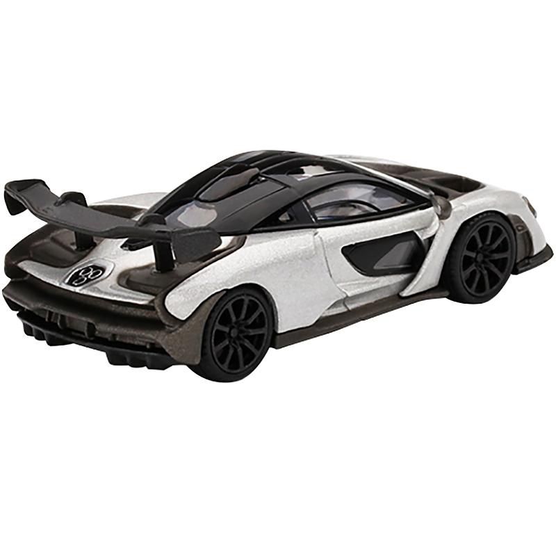 McLaren Senna Silver Limited Edition to 1200 pieces Worldwide 1/64 Diecast Model Car by True Scale Miniatures