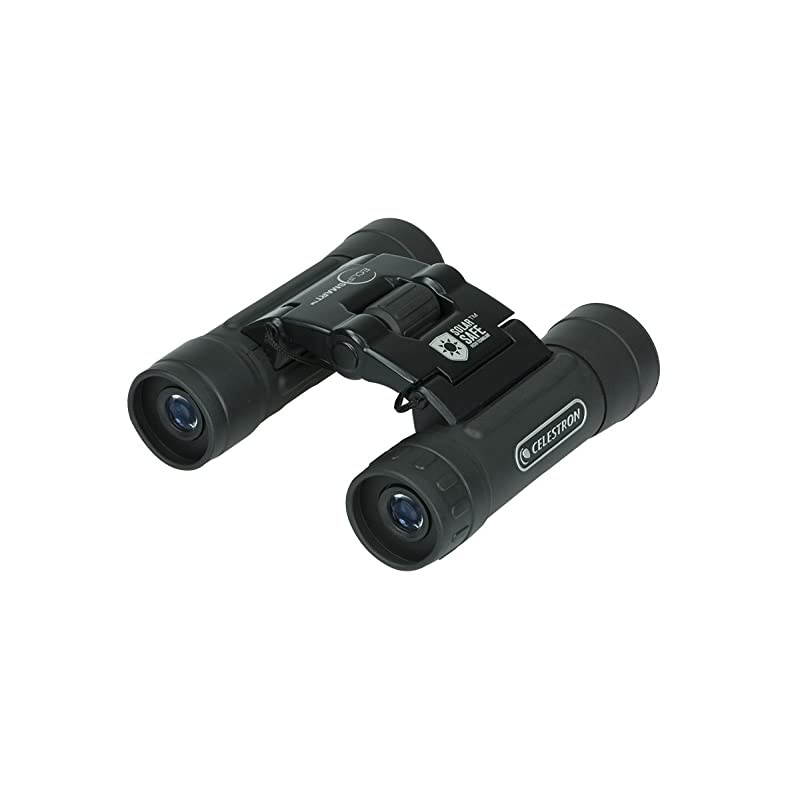 EclipSmart 10x25 Solar Binocular - Safe Solar Viewing - ISO 12312-2 Compliant Sun Binoculars - View the Solar Eclipse and Sunspots Safely - Compact Travel Size