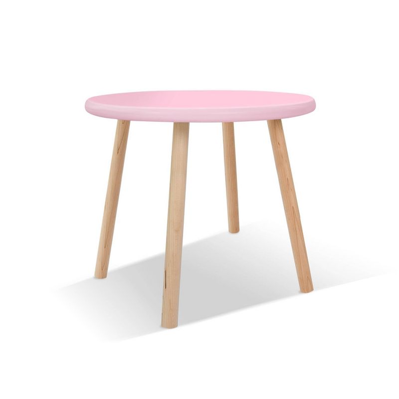 23.5" Peewee Round Kids' Table Maple/Pink - Nico & Yeye