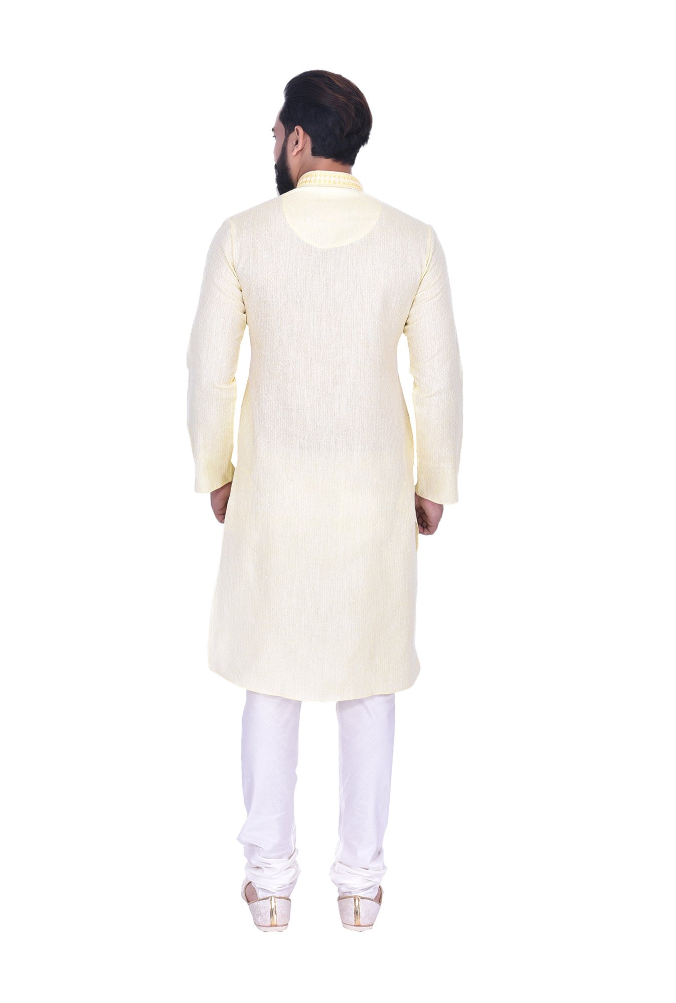 Sanwara White Regular Fit Chikankari Kurta & Churidar Set