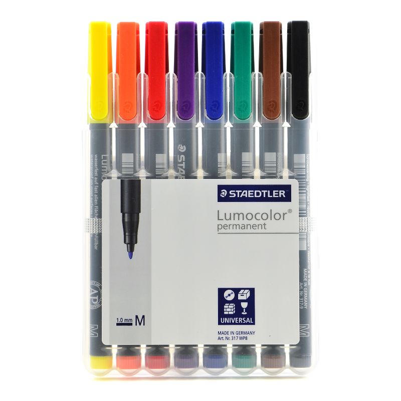 Lumocolor Permanent Markers 8ct - Staedtler