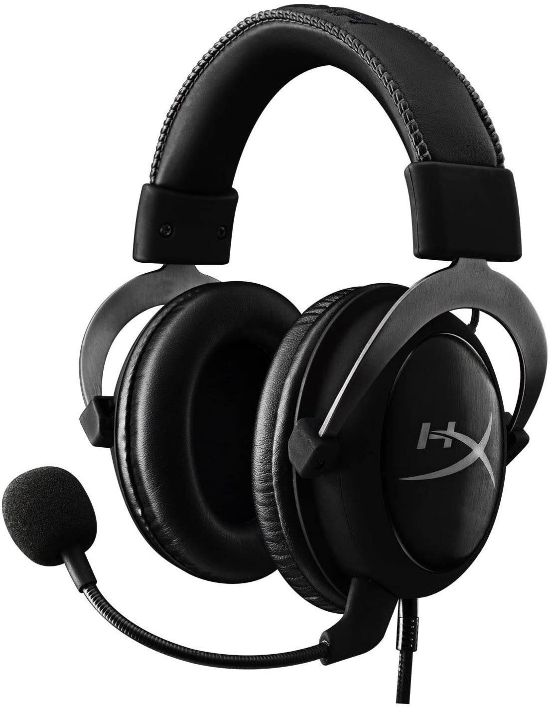 HyperX Cloud II Gaming Headset- Red (KHX-HSCP-RD) with HyperX Cloud II Gaming Headset - Gun Metal (KHX-HSCP-GM) - Bundle