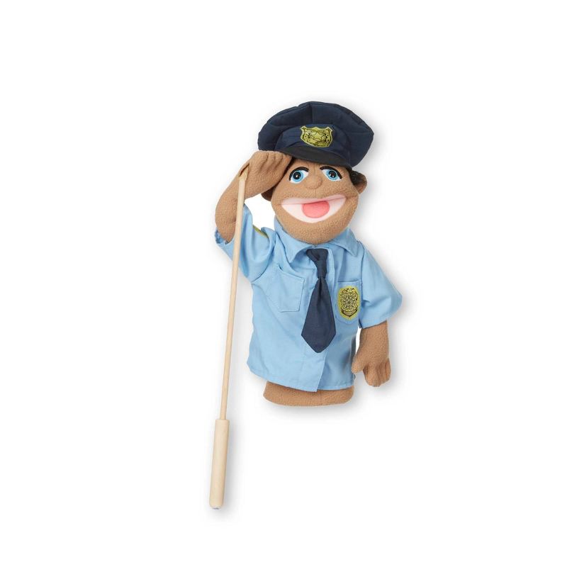 Melissa & Doug Police Officer Puppet With Detachable Wooden Rod