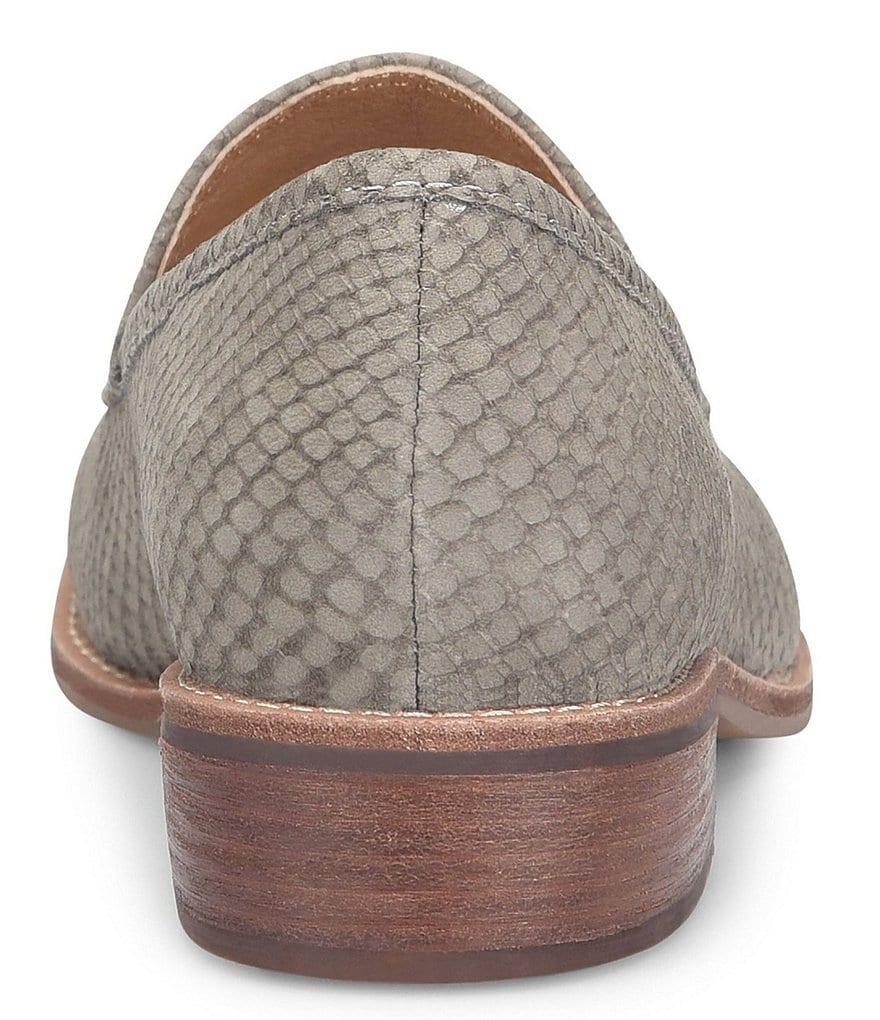 Sofft Napoli Snake Print Nubuck Loafers