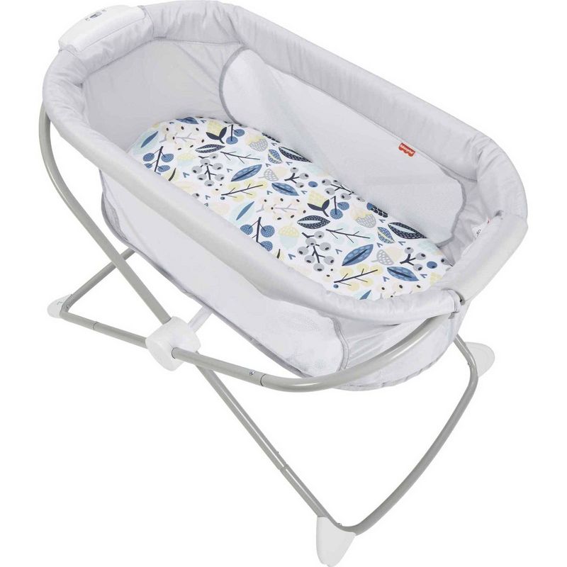 Simmons Kids' Silent Auto Gliding Deluxe Bassinet - Embossed Paisley