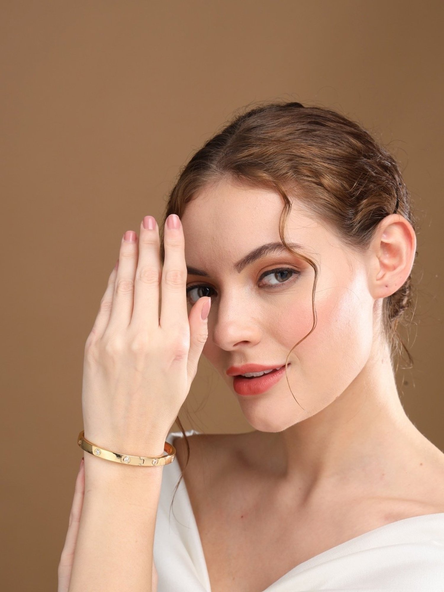 Bold by Priyaasi Trishul Rudraksh Silver-Plated Bracelet for Men