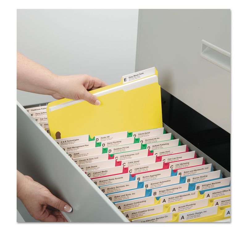 Smead Pressboard Folders with Two Pocket Dividers Legal Six-Section Red 10/Box 19079