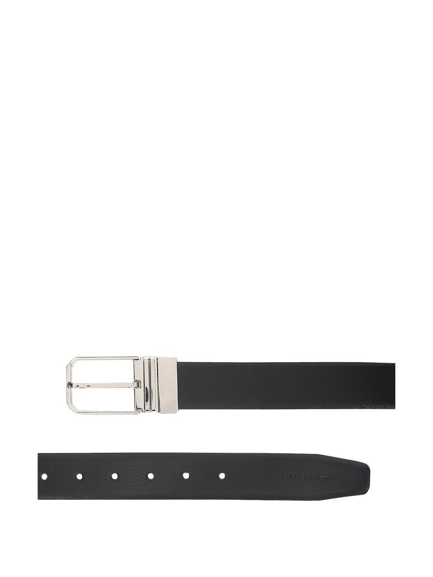 Peter England Black & Brown Leather Reversible Belt For Men