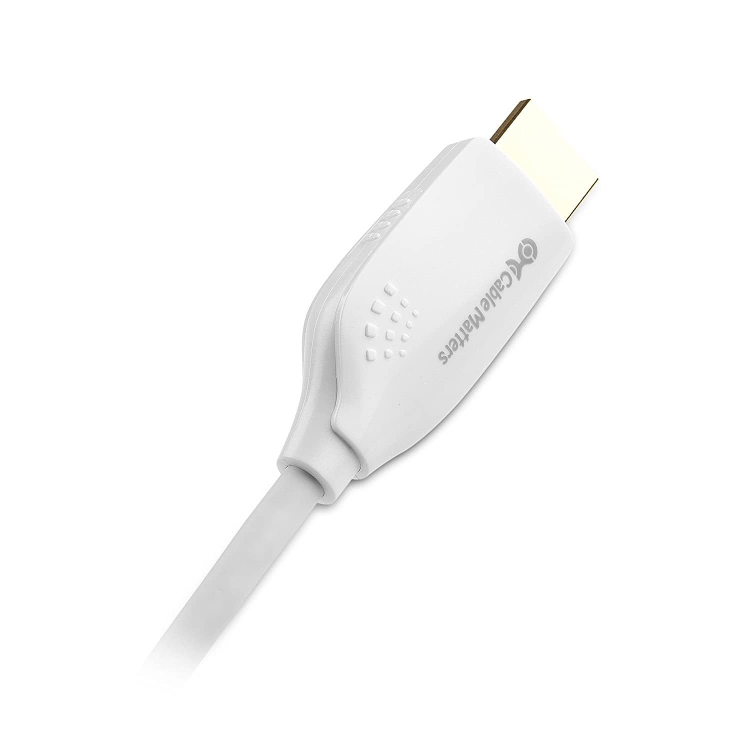 Cable Matters Mini DisplayPort to HDTV Cable in White 3 Feet - Thunderbolt and Thunderbolt 2 Port Compatible
