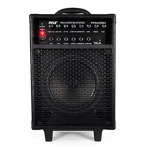 Pyle PWMA930IBT Wireless Portable Bluetooth PA Speaker System, Rechargeable Battery, Microphone, 600W