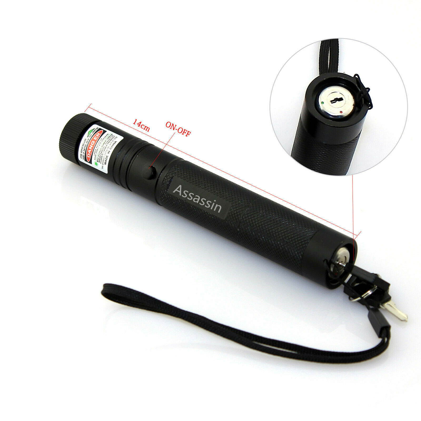 990Miles 532nm 301 Green Laser Pointer Lazer Pen+2 x 18650 Battery+Dual Charger