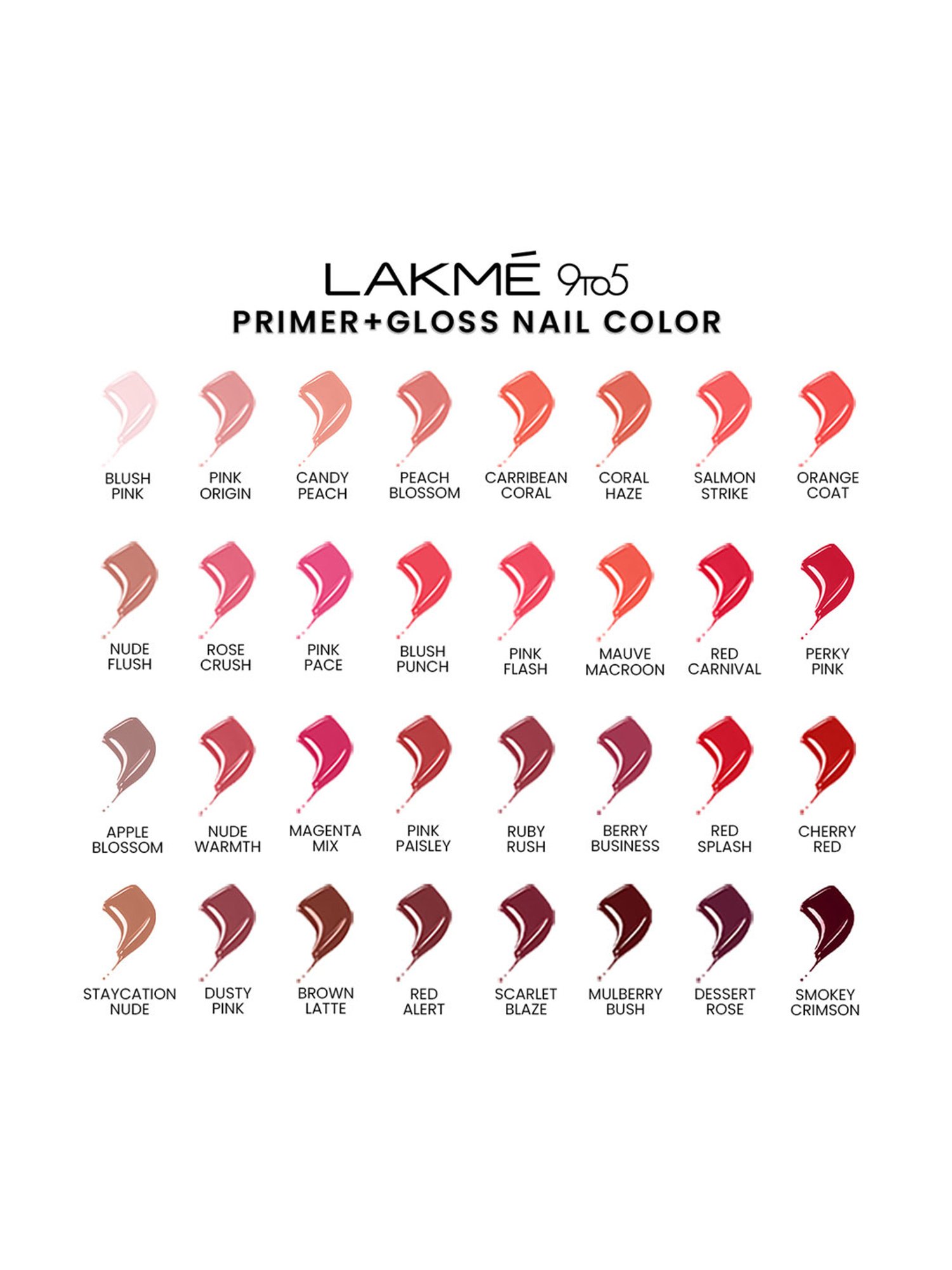 Lakme 9to5 Primer + Gloss Nail Color Minty Green - 6 gm
