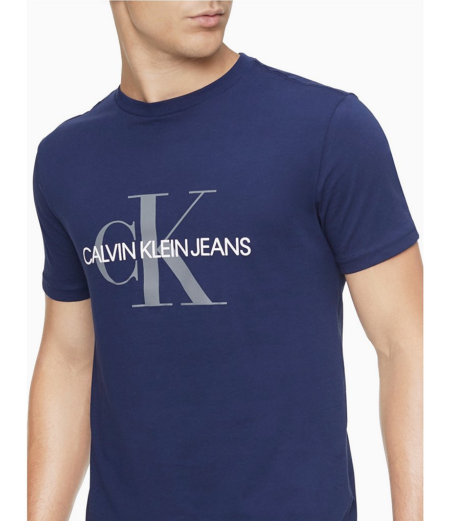 Calvin Klein Jeans Monogram Logo Short-Sleeve Graphic T-Shirt