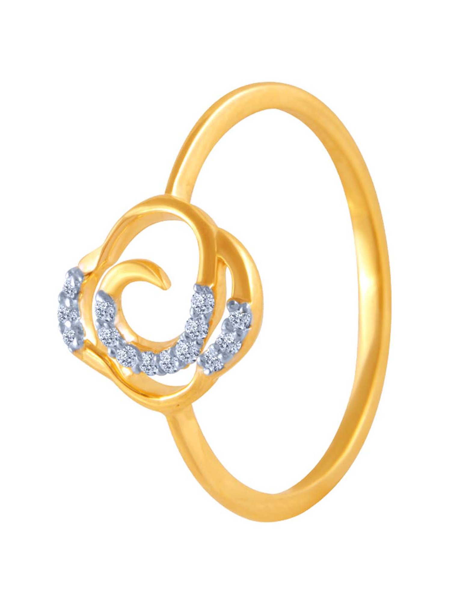 Mia By Tanishq Nature's Finest 14k Yellow Gold Radiant Sp Elegance Diamond Ring