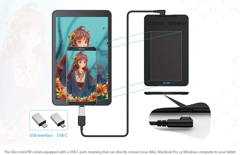 UGEE M708 10 x 6 inch Smart Graphics Tablet for Digital Writing / Painting