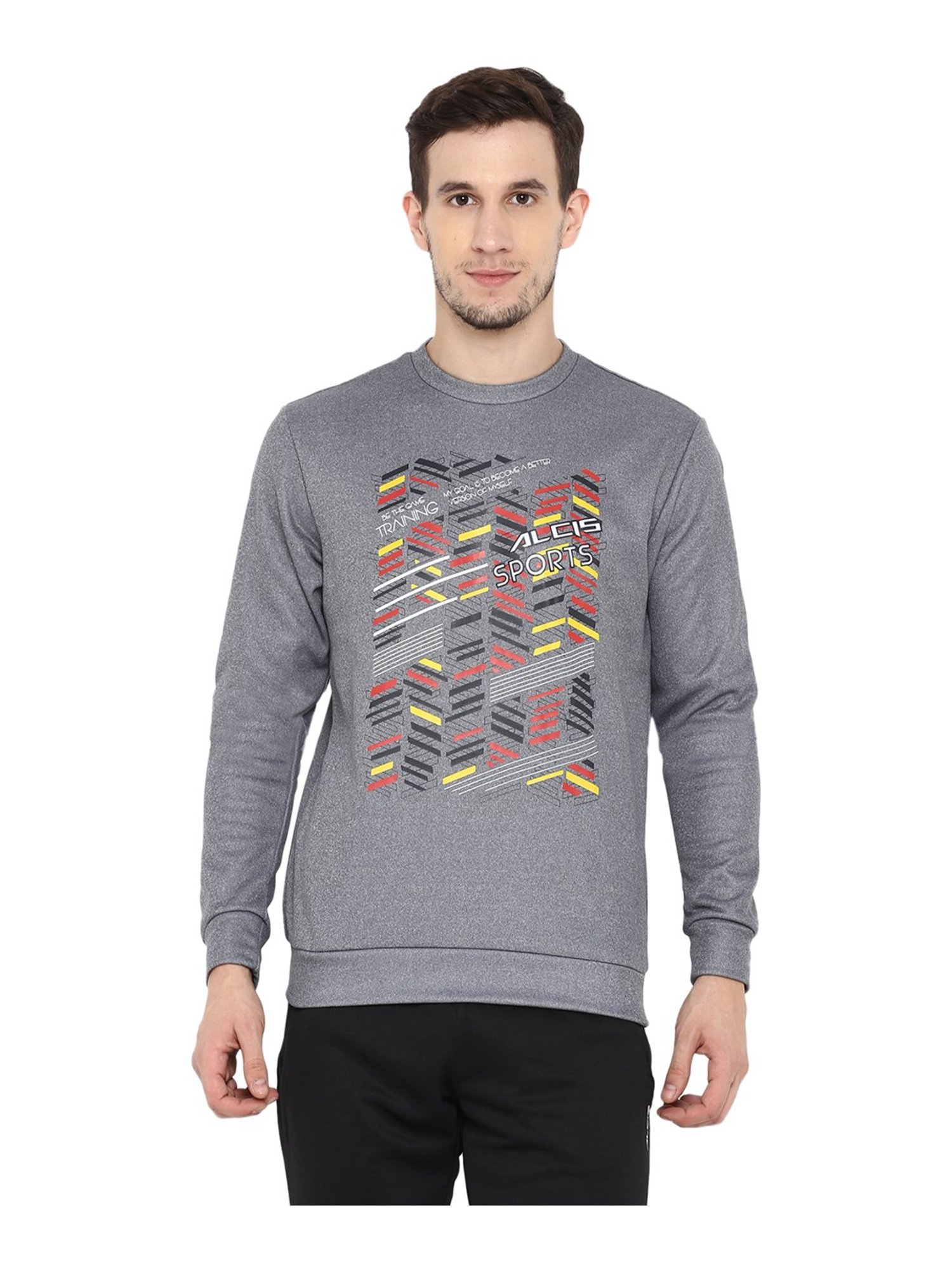 ALCIS Grey Round Neck Sweatshirt