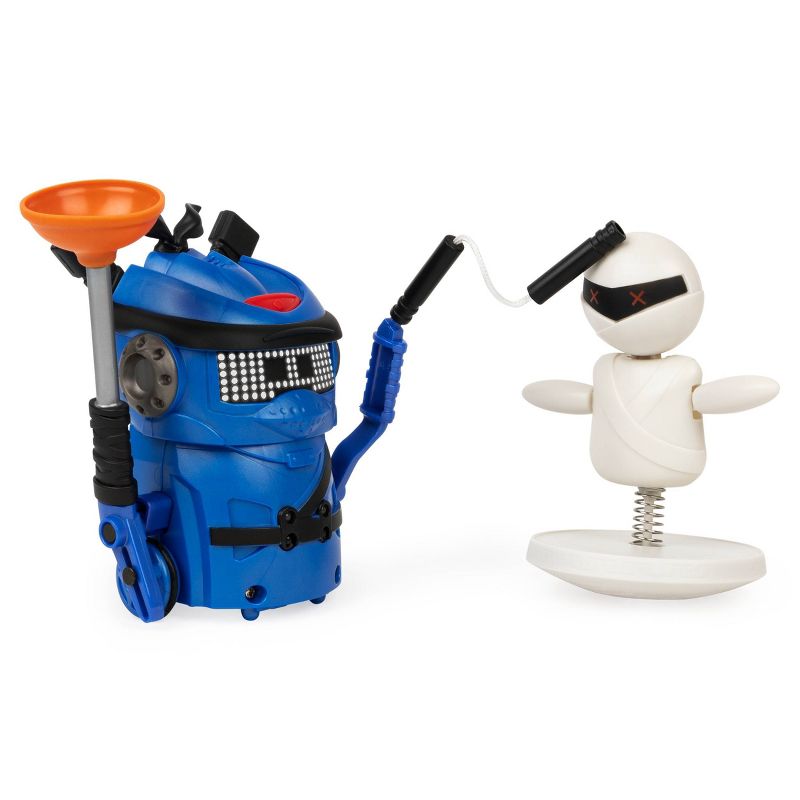 Ninja Bots Battling Robot with 3 Weapons Trainer - Blue
