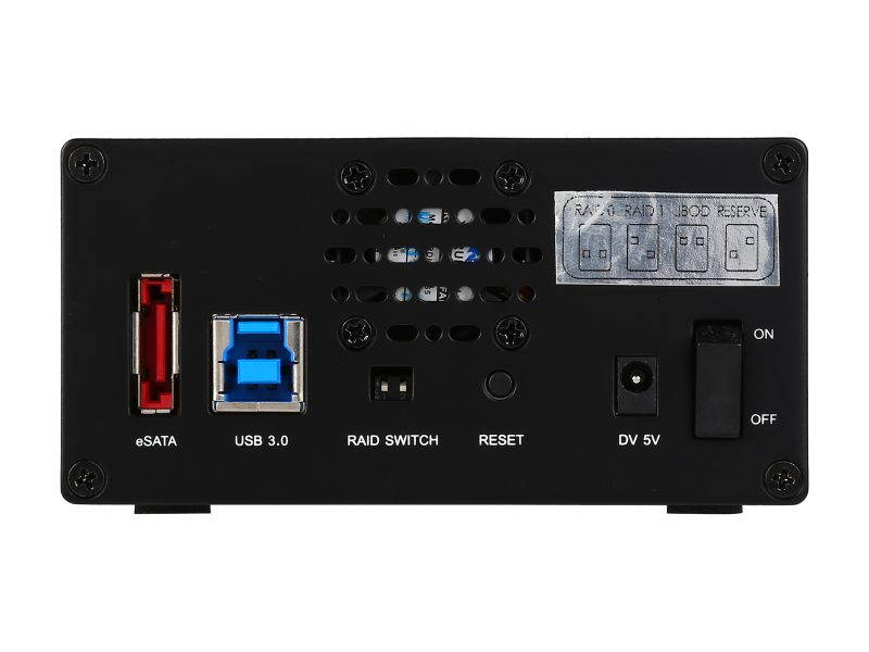 SANS DIGITAL TowerSTOR ST-SAN-TS22UT6G 2 Bay 2.5" SATA to USB 3.0 / eSATA RAID 0/1 Storage