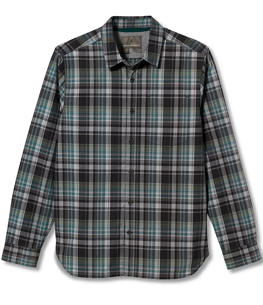 Royal Robbins Trouvaille Plaid Organic Cotton Long-Sleeve Woven Shirt