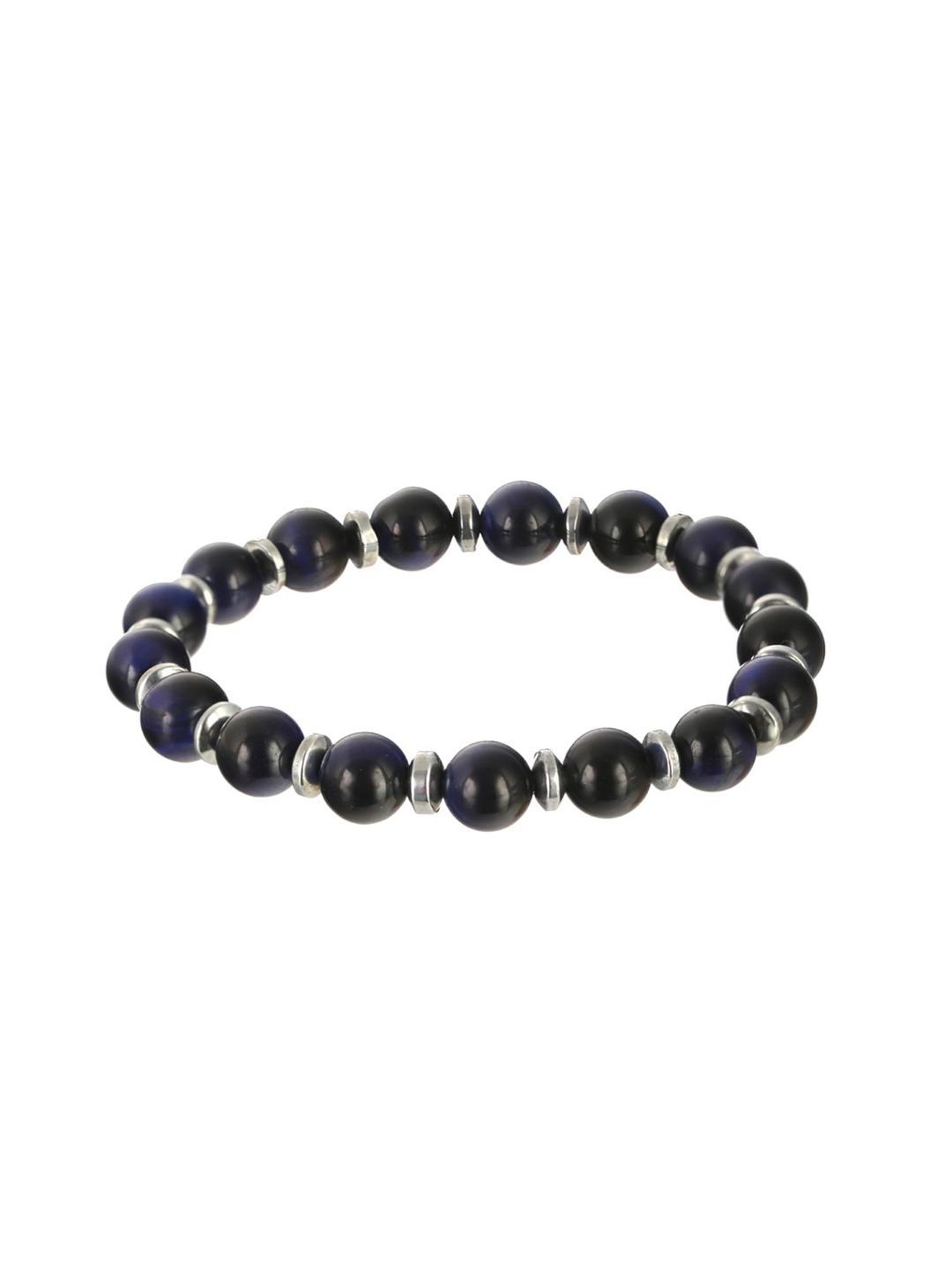 Bold by Priyaasi Blue Beaded Bracelet for Men