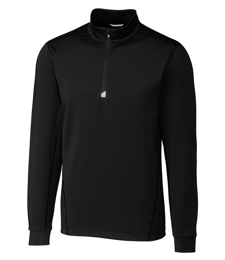 Cutter & Buck Big & Tall Traverse Stripe Performance Stretch Half-Zip Pullover