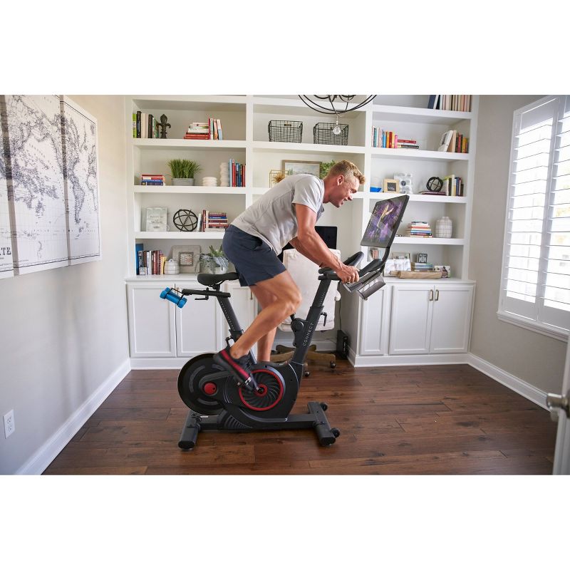 Body Flex Sports Body Rider BRF700 Stationary Full Body Cardio Exercise Upright Fan Bike with Dual Action Handlebars and Adjustable Seat