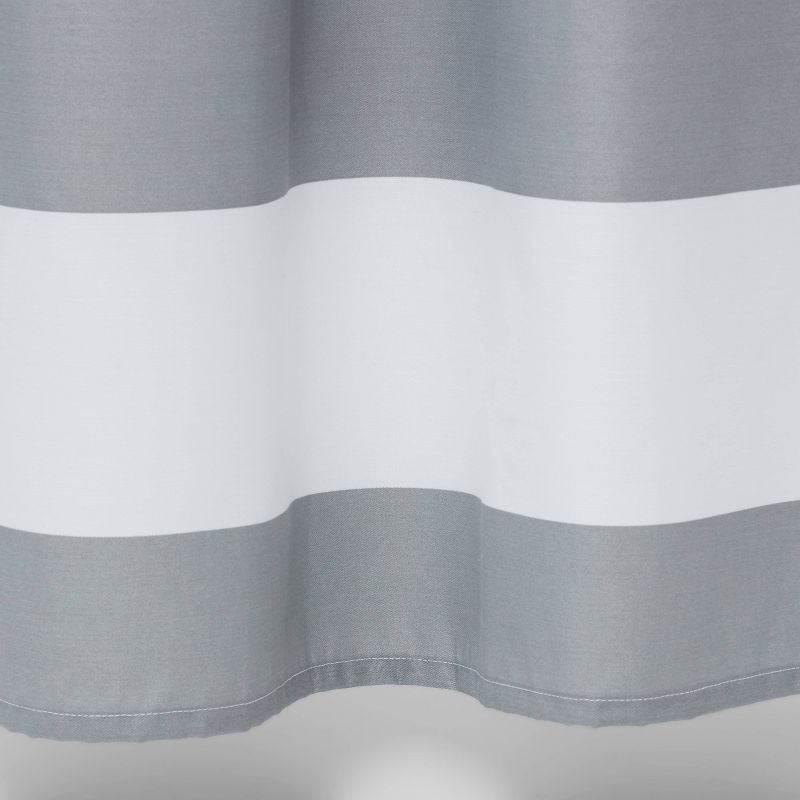 Striped Shower Curtain Gray Mist - Room Essentials™