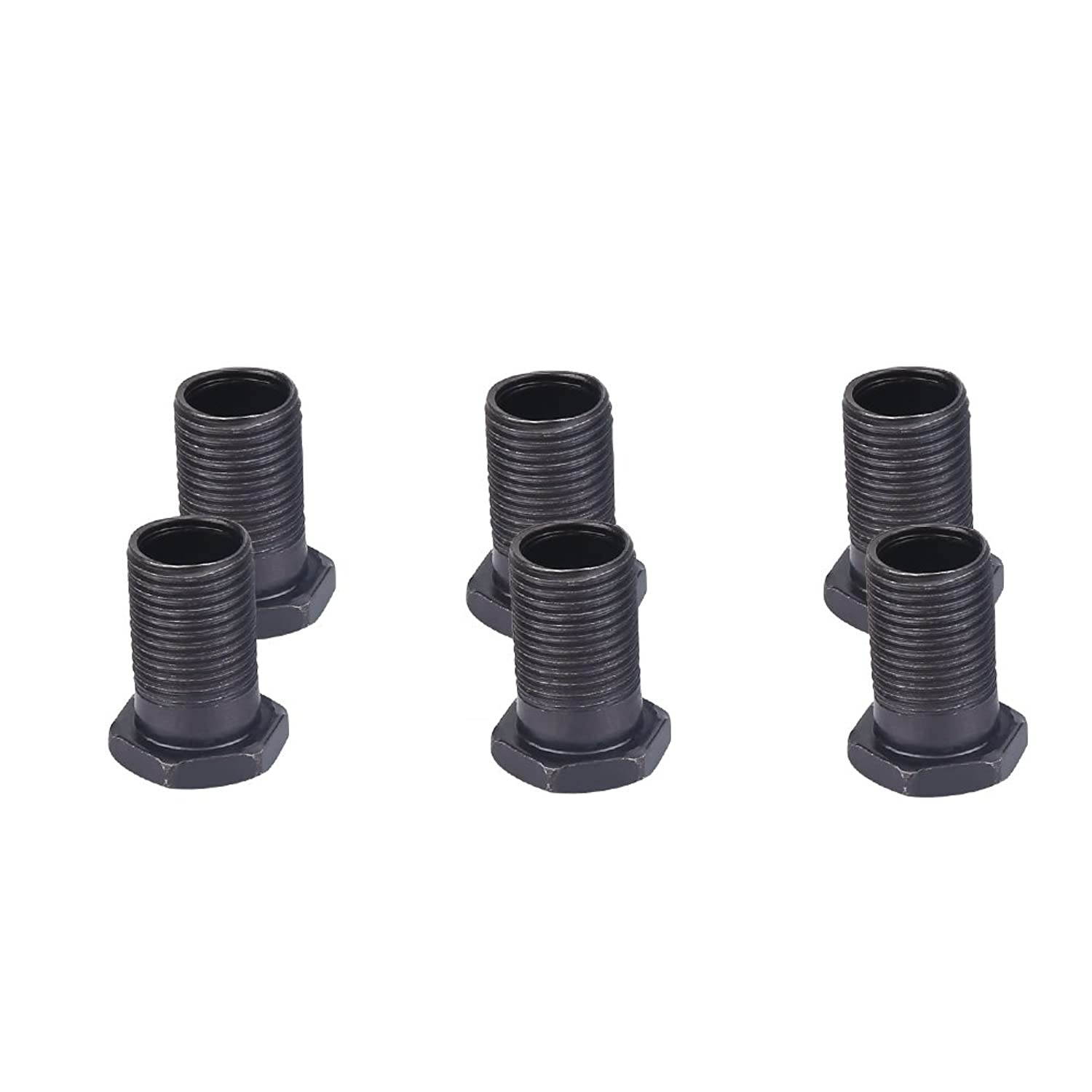 VGEBY 3 Pairs Guitar Pegs, 3L 3R Black Closed Zinc Alloy Machine Heads for Folk/Electric Guitar