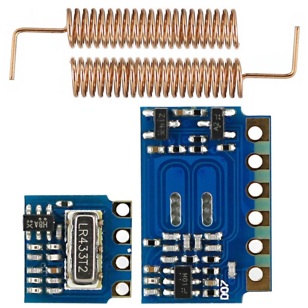 3pcs RF 433MHz for Transmitter Receiver Module RF Wireless Link Kit +6PCS Spring Antennas OPEN-SMART for Arduino - products that work with official for Arduino boards