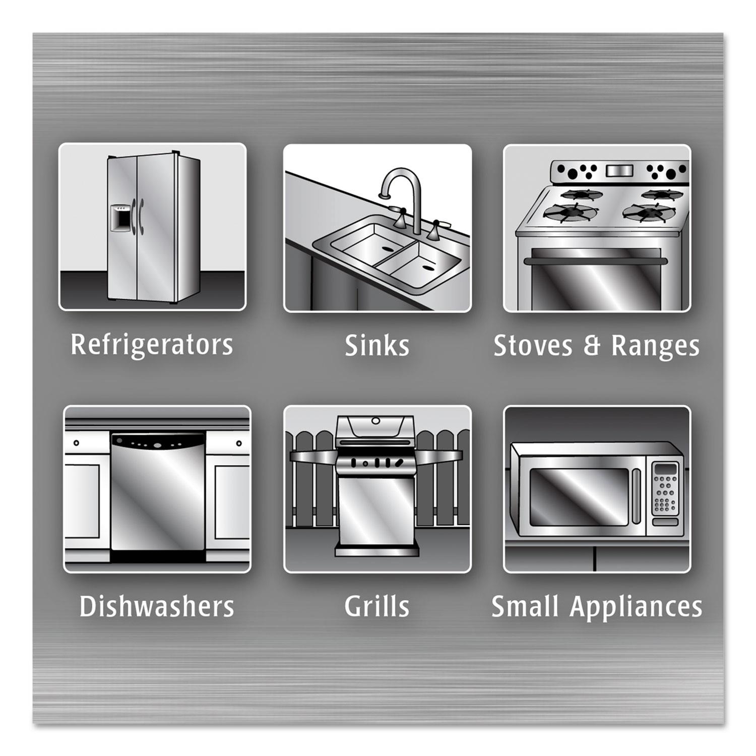 Weiman Stainless Steel Wipes 7 x 8 30/Canister 92