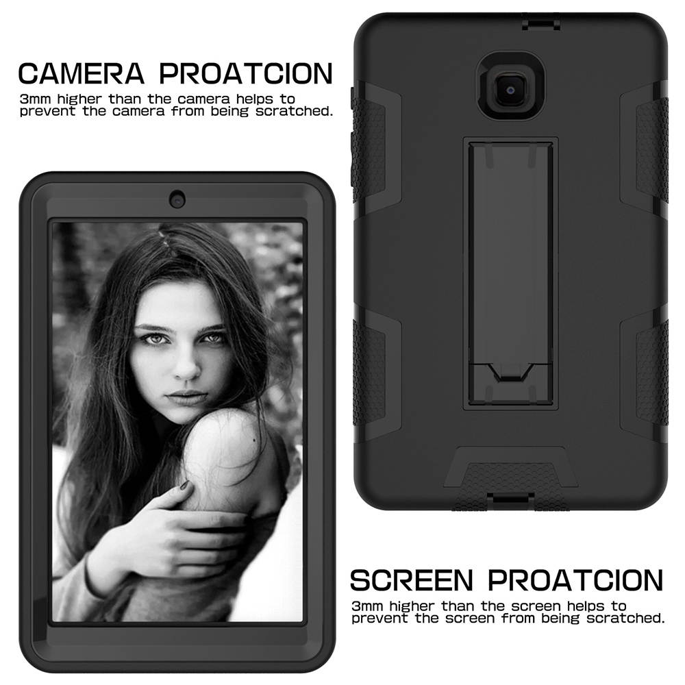 Mignova Case for Galaxy Tab A 8.0 Case 2018,Three Layer Shockproof Armor Defender Full-Body Rugged Protective Case Cover with Stand for Samsung Galaxy Tab A 8.0 2018 SM-T387/T387v