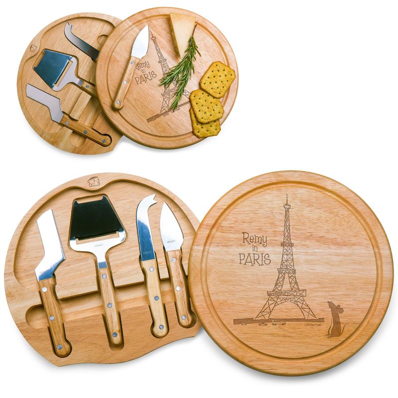 Disney Ratatouille Circo Wood Cheese Board with Tool Set by Picnic Time