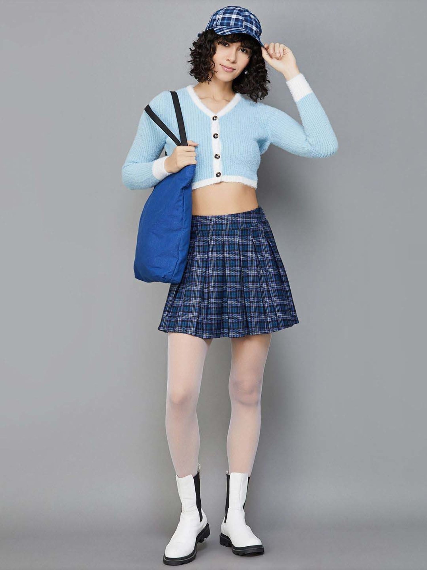 Ginger by Lifestyle Blue Striped Sweater