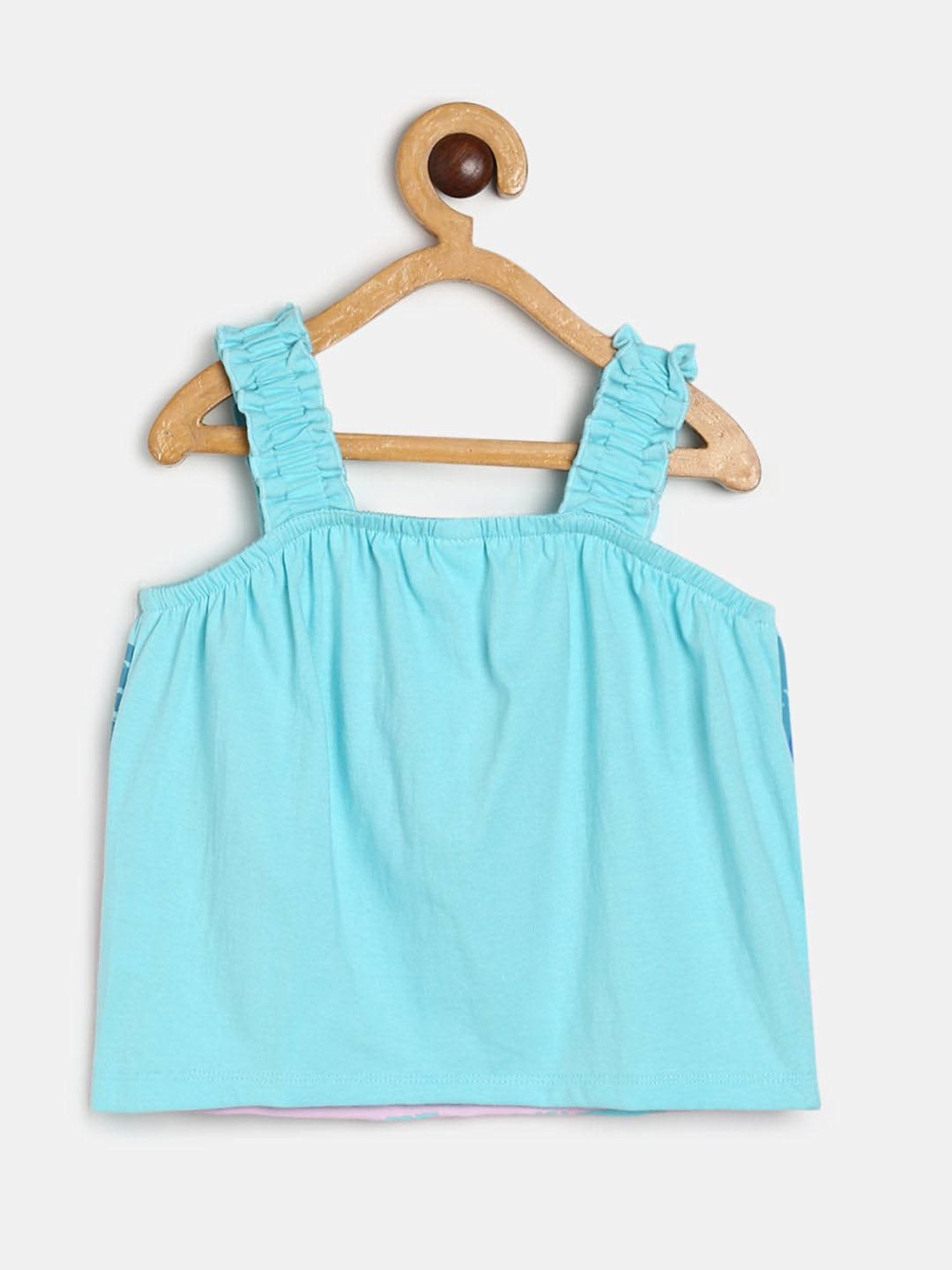 MINIKLUB Kids Blue & Pink Printed Top with Shorts