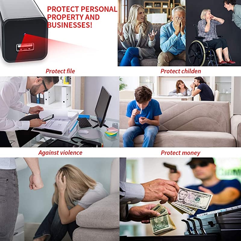 Camera Charger WiFi,USB Spy Camera Charger,Spy Cameras Wireless 1080P HD Live Streaming with App, Nanny Cam Motion Activated, with 32GB MicroSD Card Class 10