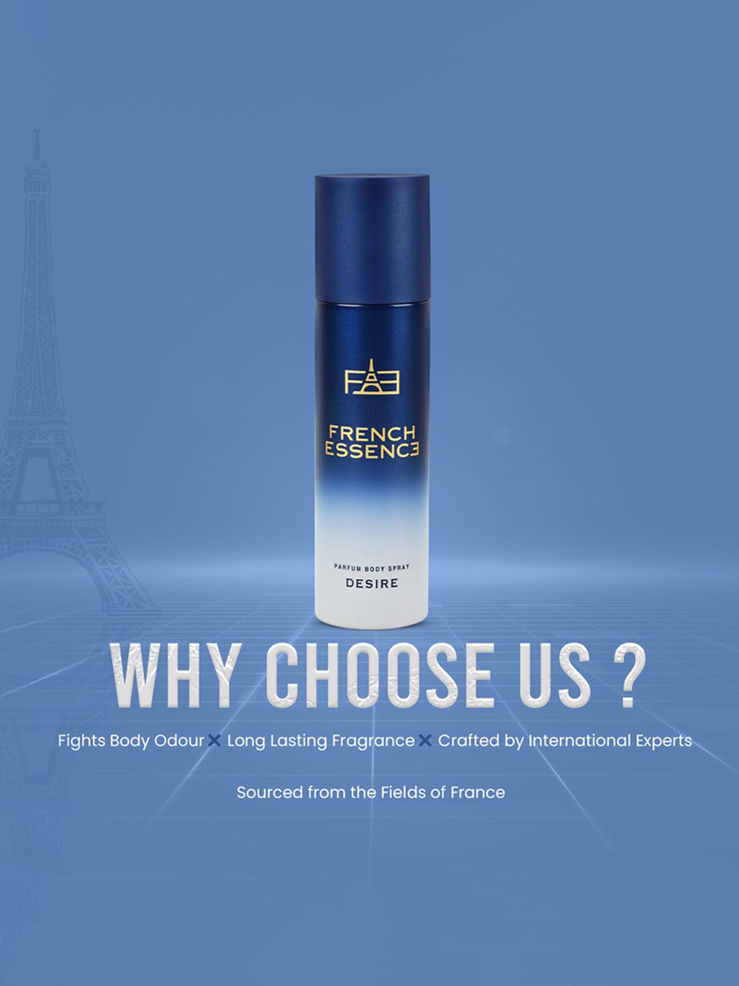 French Essence Desire Parfum Body Spray - Pack of 2