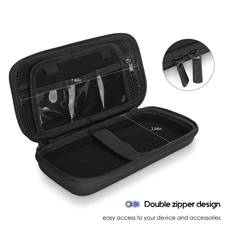 Hard EVA Case for Texas Instruments Ti-84 Plus CE, Durable Travel Storage Carrying Box Protective Bag for Ti-84 Ti-83 Ti-85 Ti-89 Ti-82 Plus/C CE Graphing Calculator and More &ndash;Black