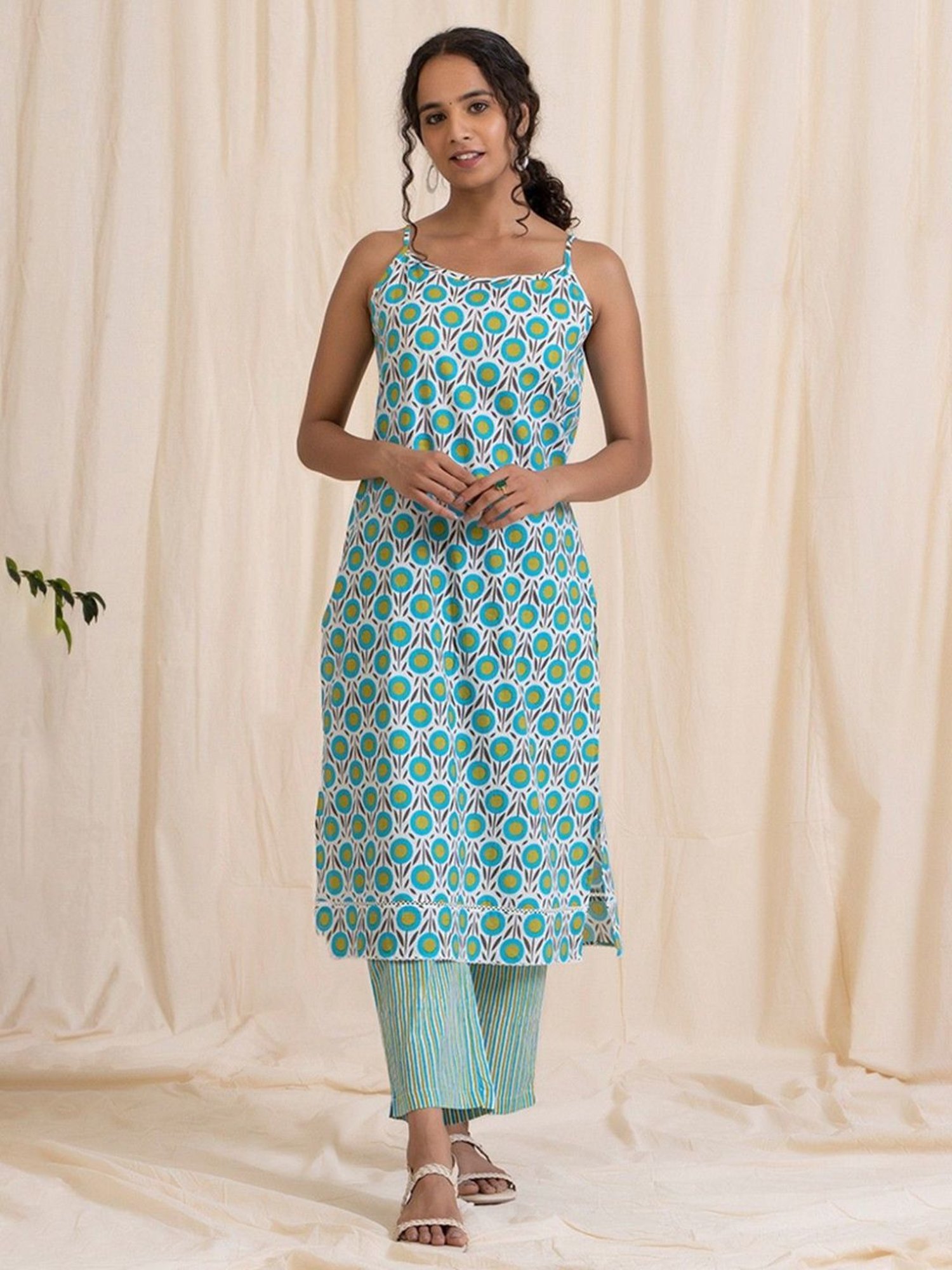 Akiso Aloha Blue Green Easy Peasy With Pants