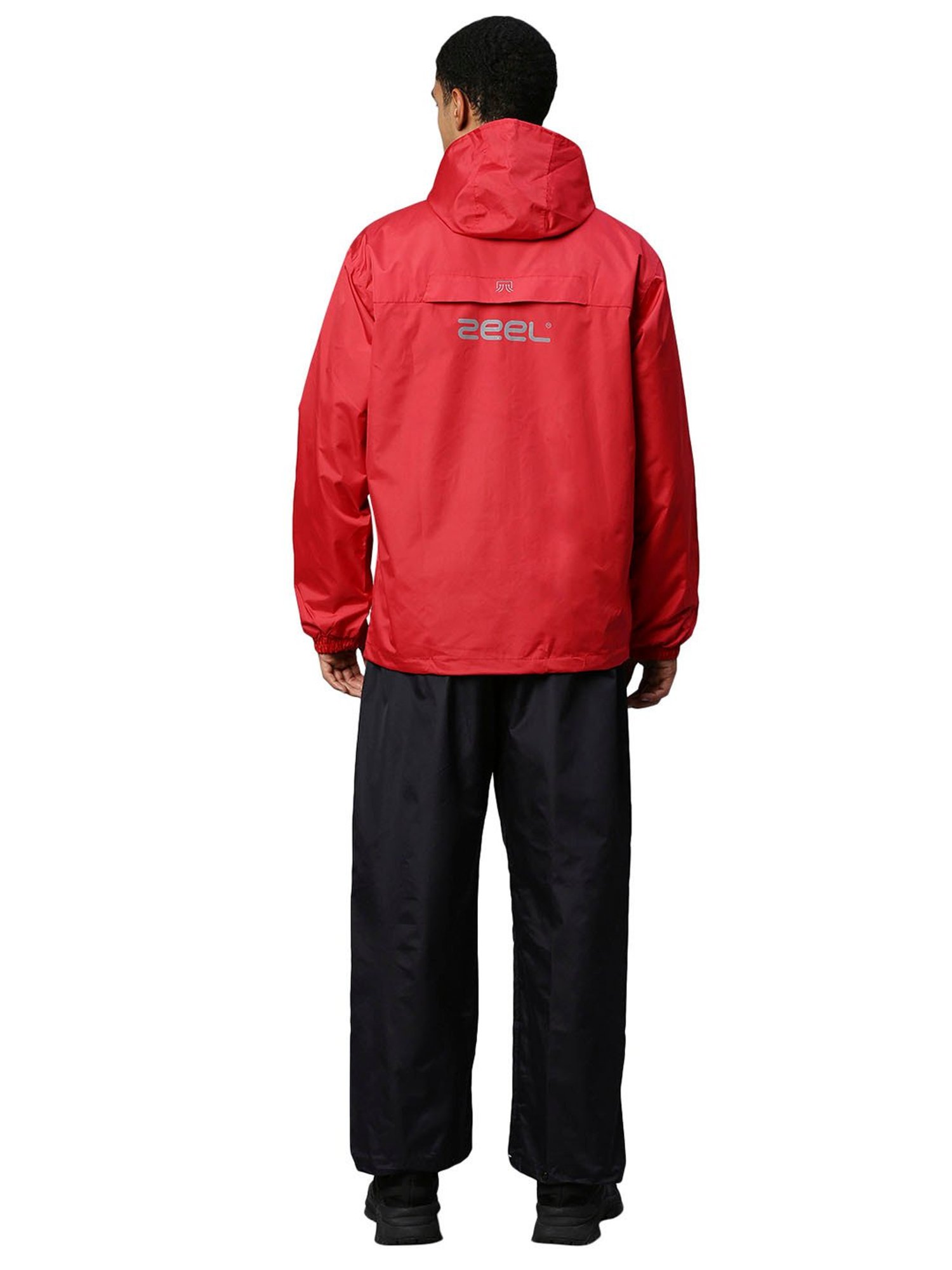 Zeel Red Regular Fit Rainwear Jacket