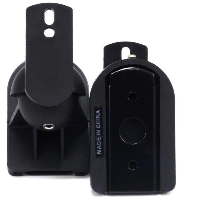 Monoprice Low Profile 7.5 lb. Capacity Speaker Wall Mount Brackets (Pair), Black