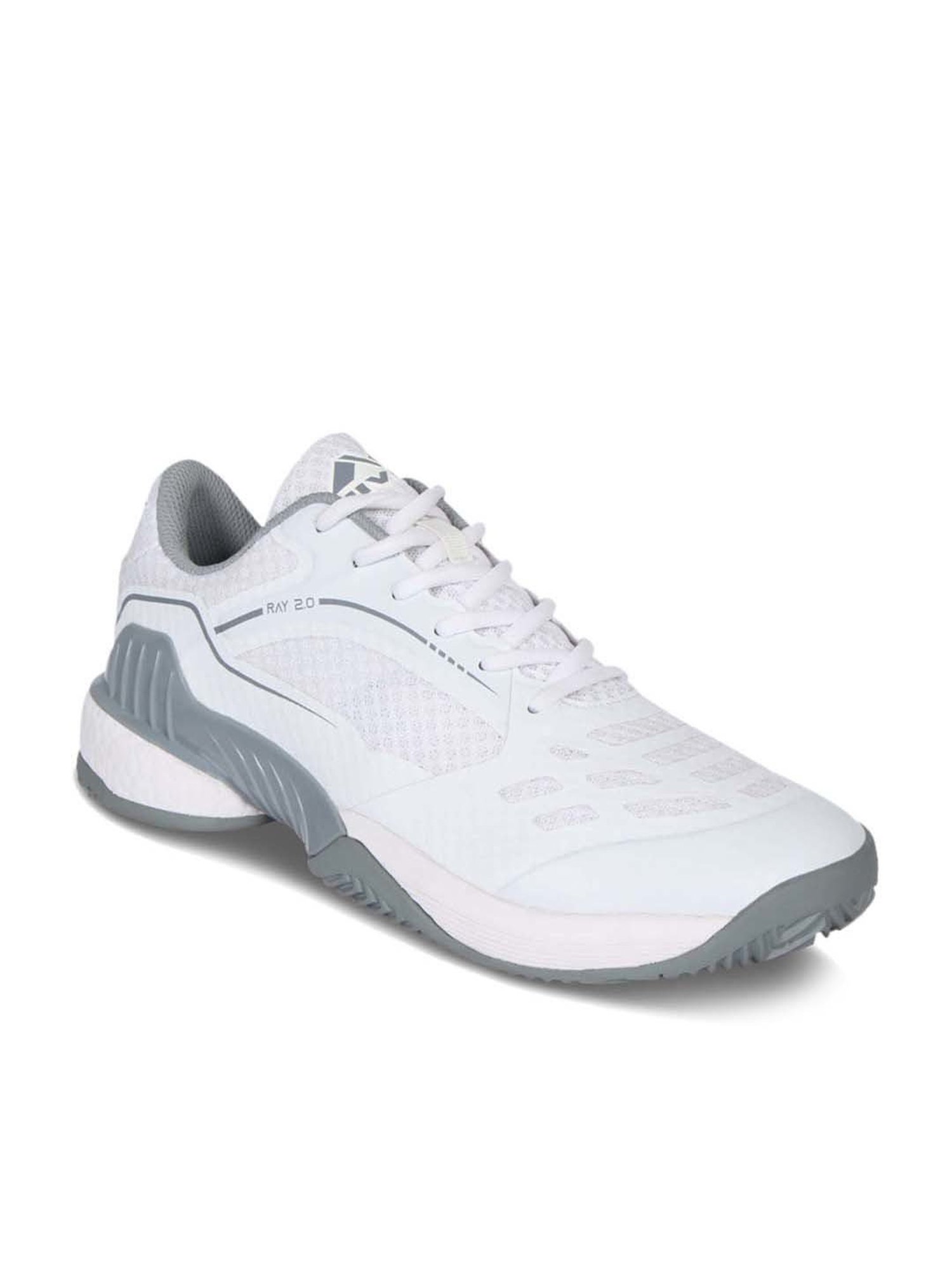 Nivia Men's Ray2.0 White Tennis Shoes