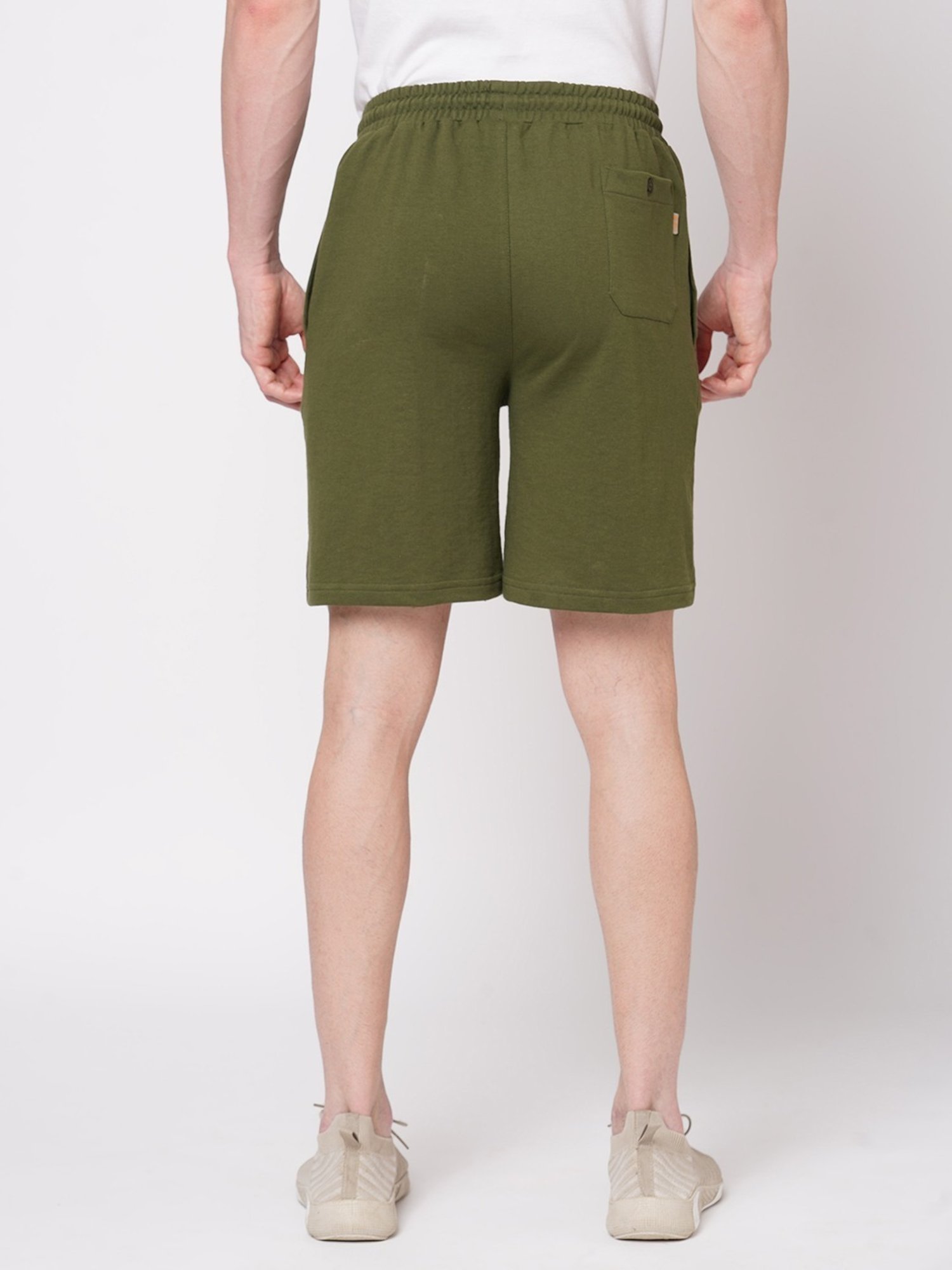 Fitz Green Slim Fit Printed Shorts