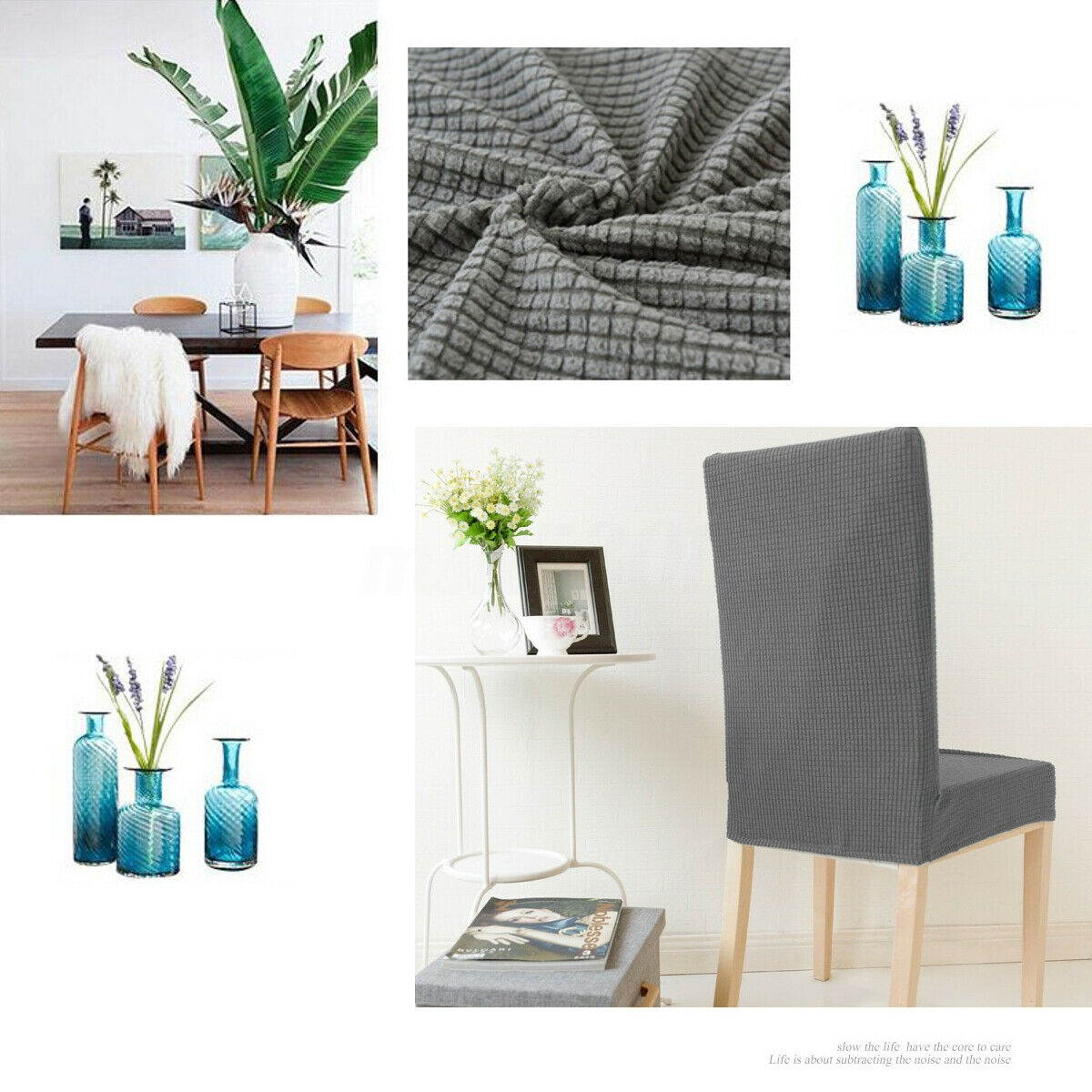 1/2/4 PCS Elastic Stretch Chair Cover Thicken Spandex Polar Fleece Dinning  K ?