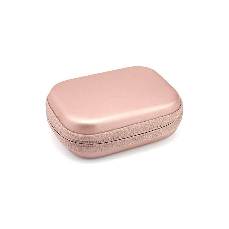 Protection and Storage Case for Airpods Case, Featured Design, mesh Pouches for airpods case, Wall Charger and Cable, (Rose Gold)