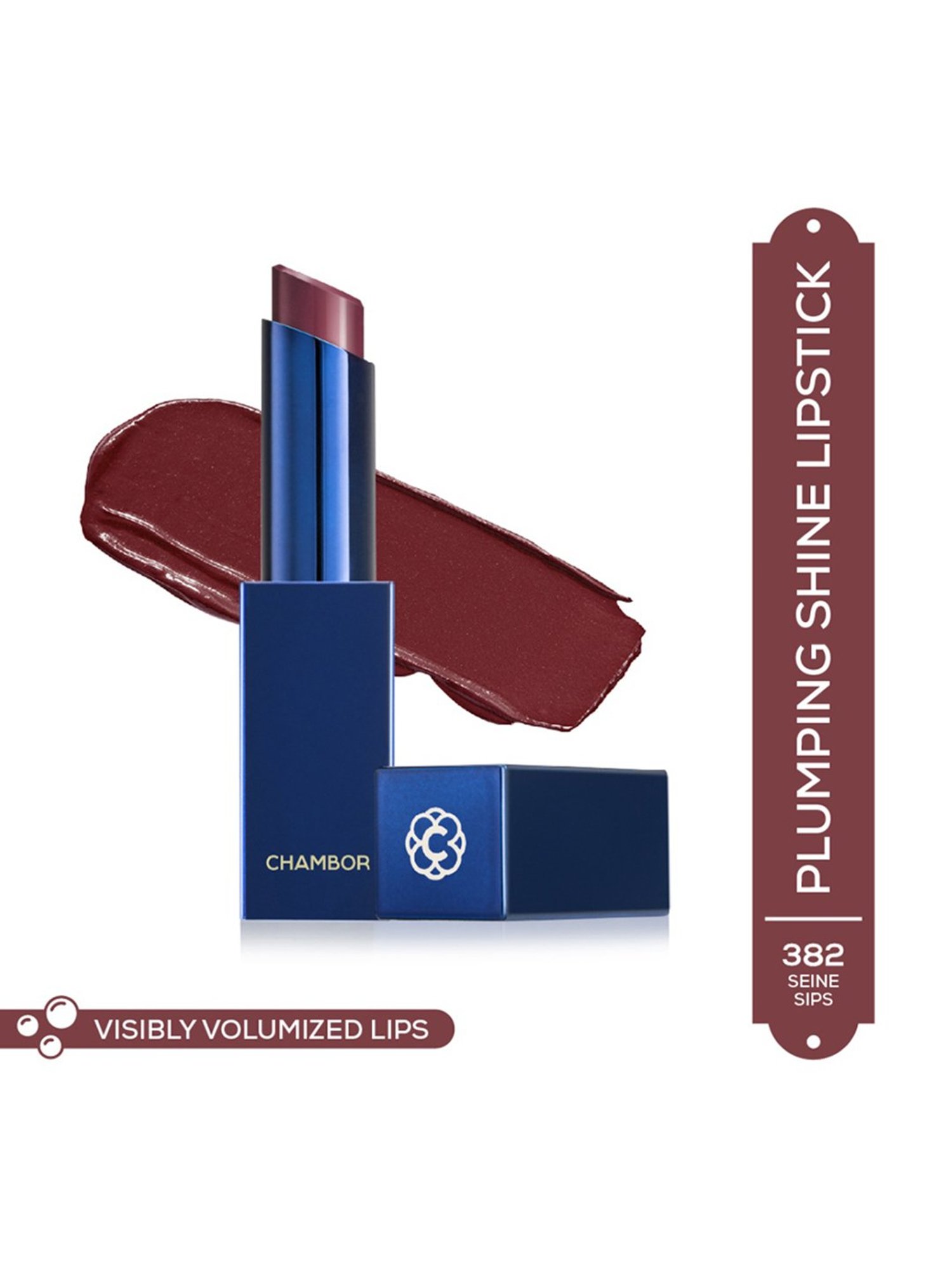 CHAMBOR Plumping Shine Lipstick 382 Seine Sips - 3 gm