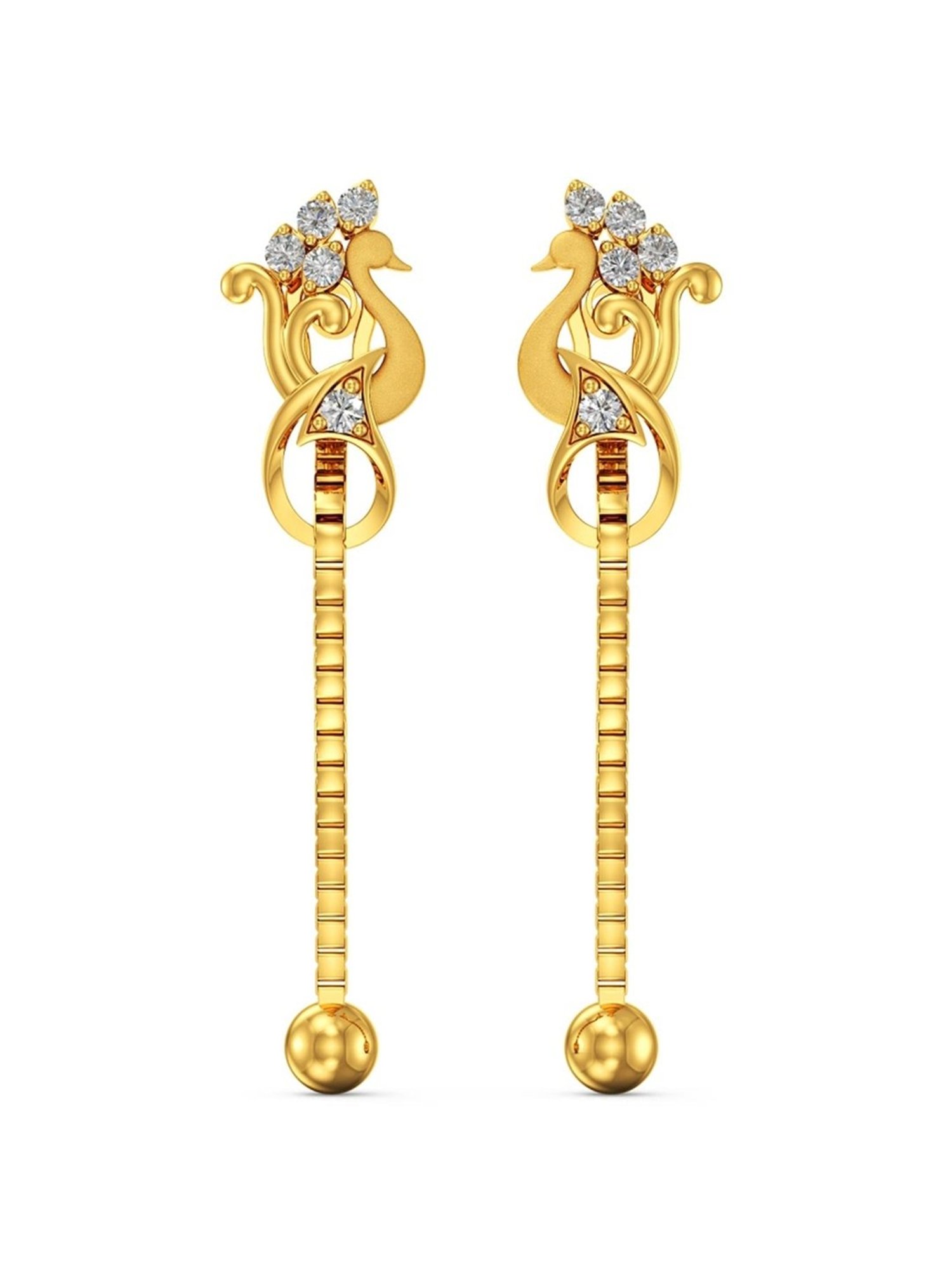 Joyalukkas Gold 22K Oasis Dangler Earrings for Women